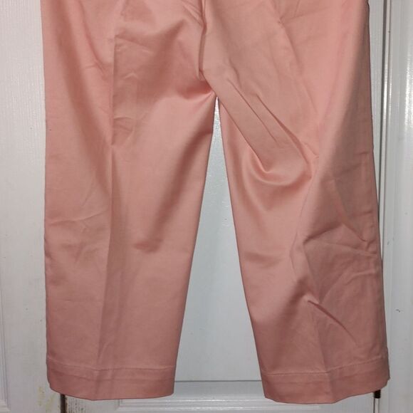 Liz Claiborne Audra light peach cropped pants  Sz 6P - Picture 5 of 7